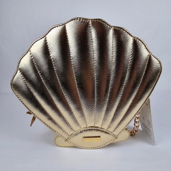 🔹Disney x Skinnydip London The Little Mermaid Gold Seashell Crossbody Bag Purse - Picture 1 of 8